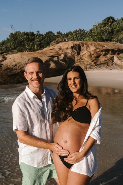 Ensaio Gestante - Amanhecer no Arpoado